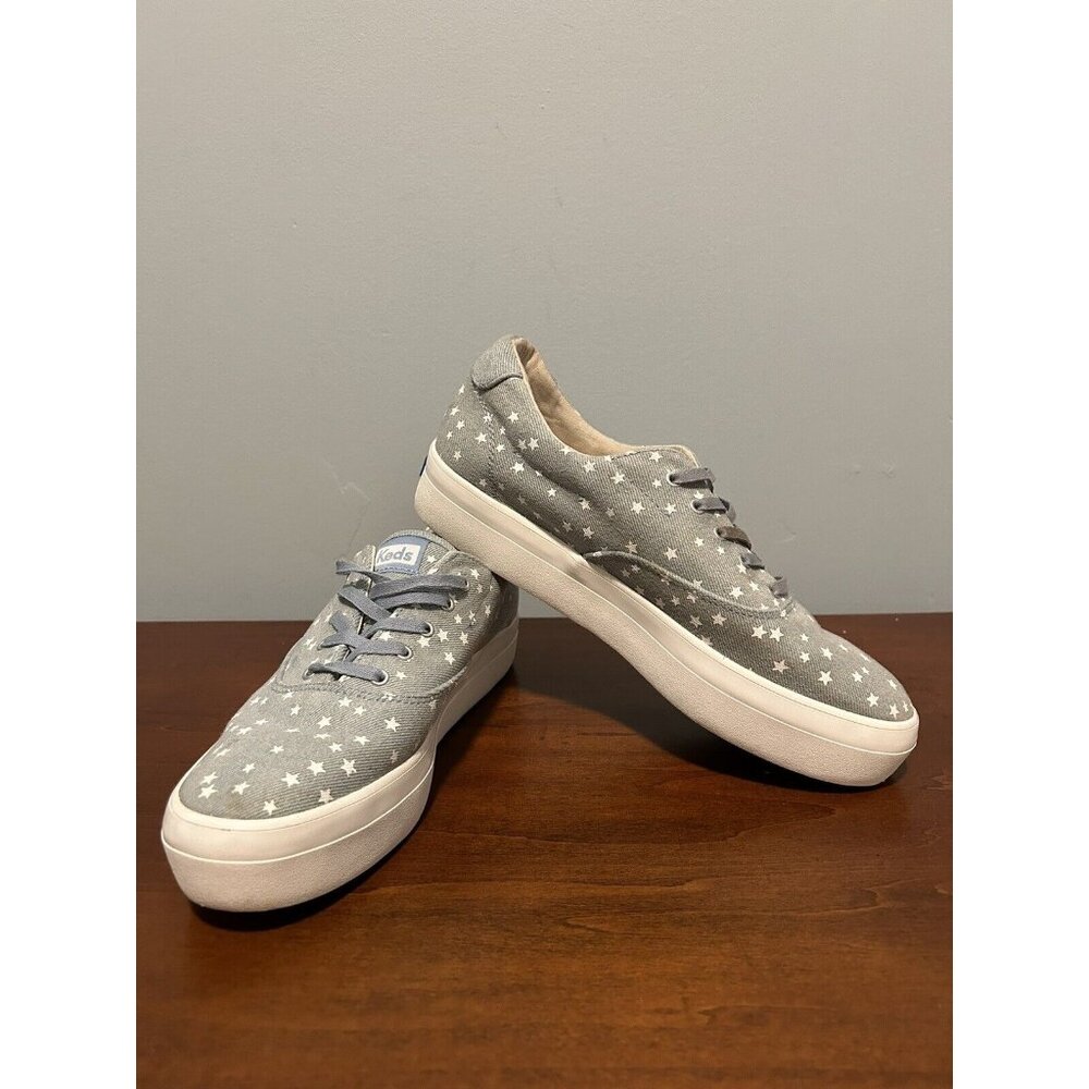 Keds Rise Denim Star light blue platform  sneaker 9.5